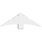 Ekena Millwork Davenport Architectural Grade PVC Gable Bracket, 48"W x 16"H x 6"D x 6"F, 8/12 Pitch GBP048X16X0606DAV00 - alternate 2
